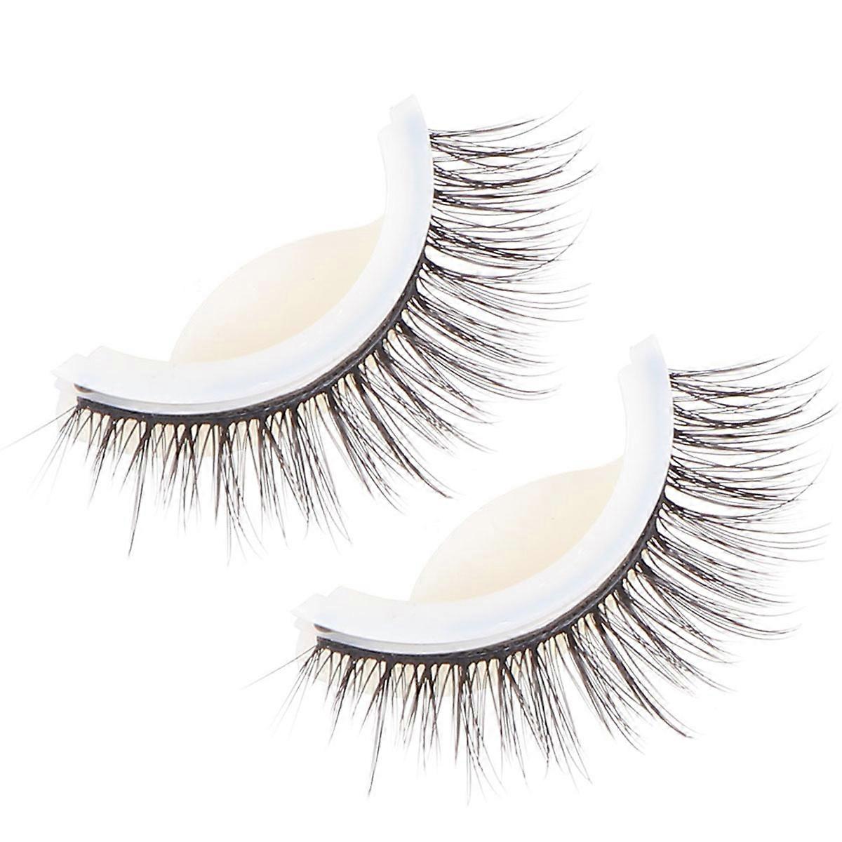 Self Stick Eyelashes 3D Thick Reusable Lashes For Party 3x2x2cm Perfect Fit 1 Pair