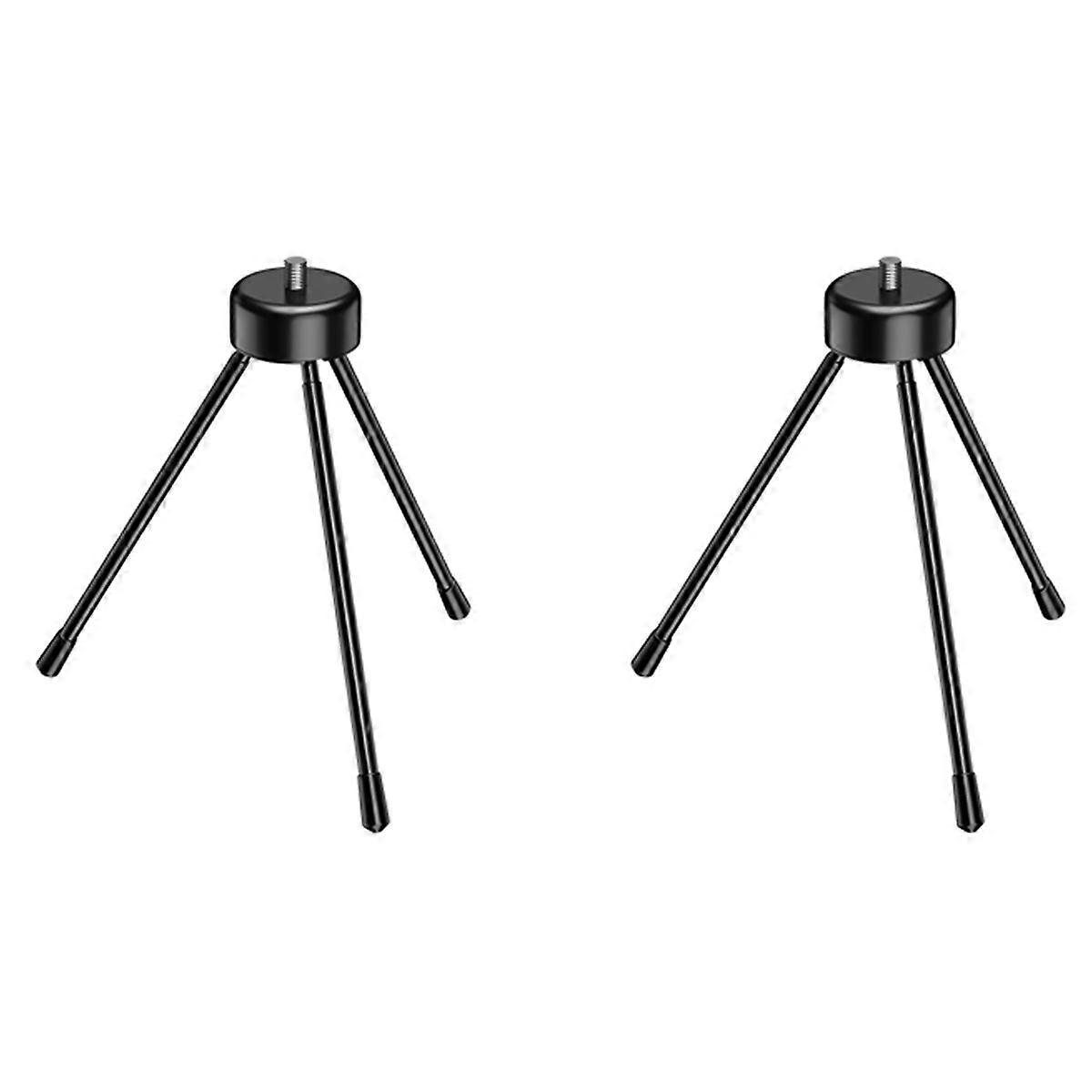 2X Mini Metal Tripod, Desktop Tripod with 1/4 Inch Screws, Suitable for Projectors and All Cameras