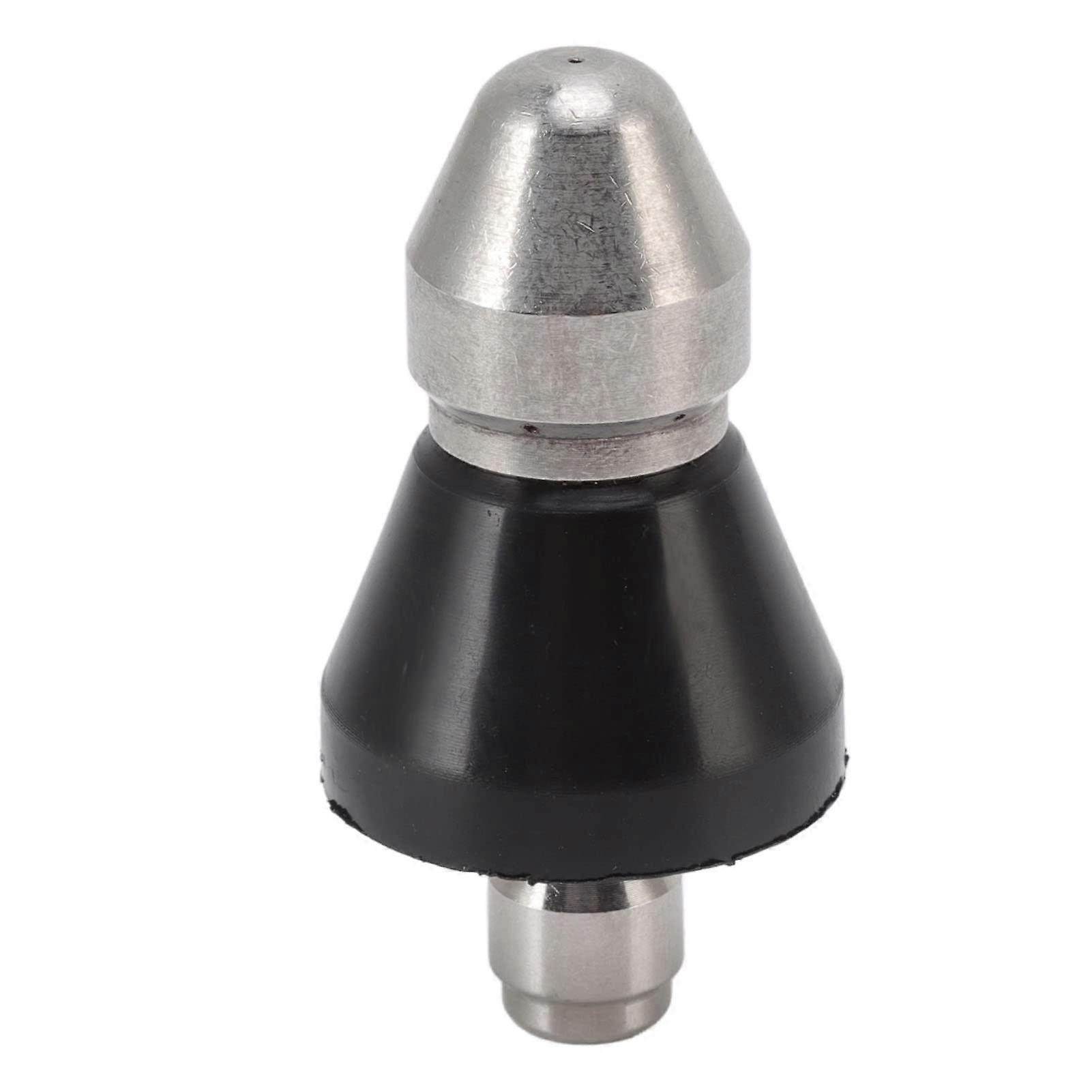 Wastewater Pipe Cleaning Nozzle, Stainless Steel, 6.2 x 3 cm, G1/4 Interface, Efficient Sewage And Drain Cleaning