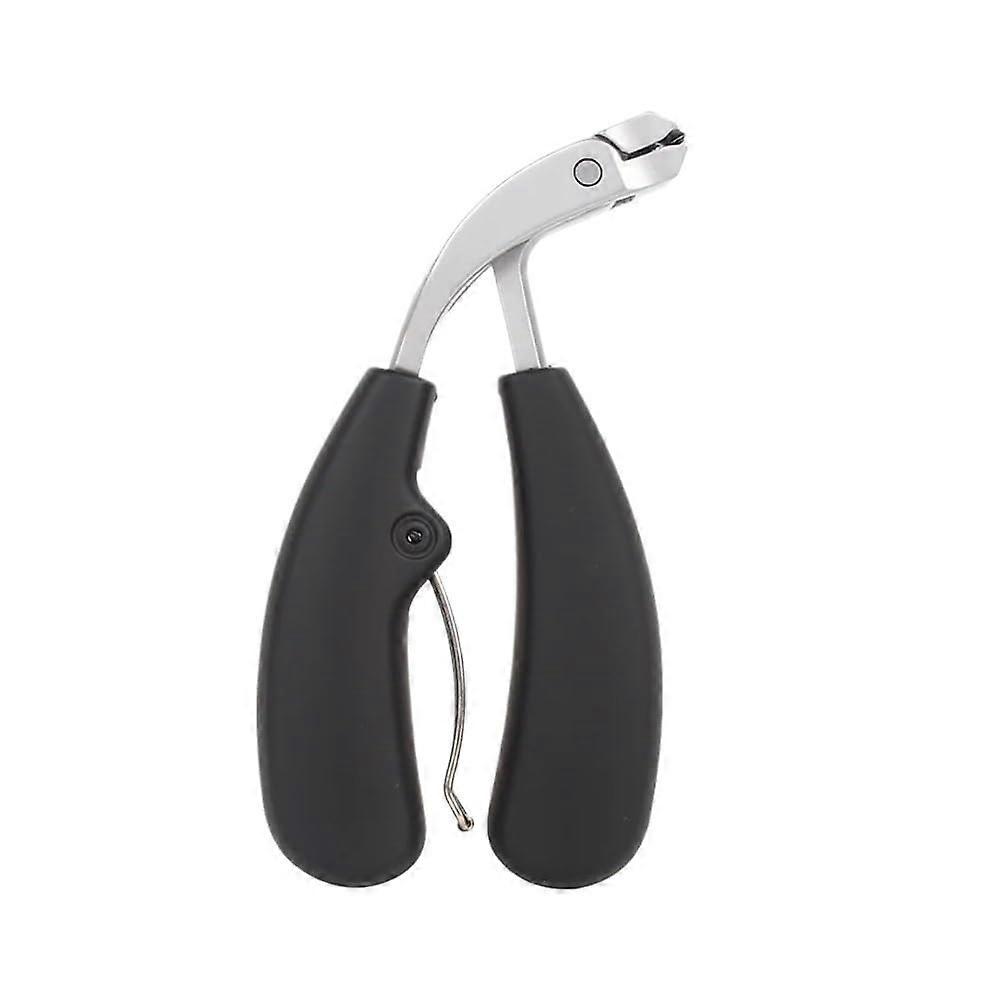 Robust nail clipper with wide jaw opening, fingernail clipper, thick hard toenail cutter, curved blade, manicure scissors tools