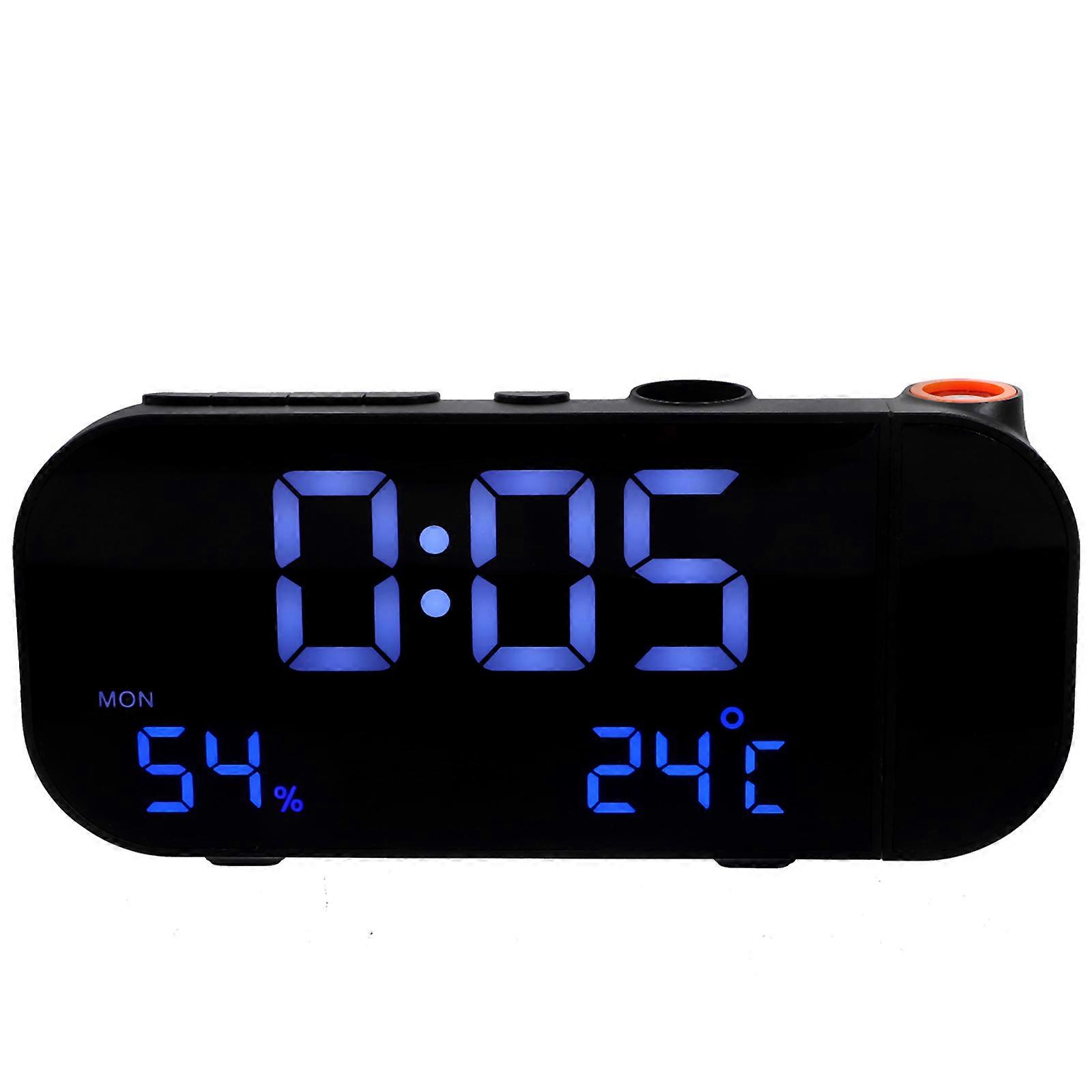 Rectangular LED Digital Clock With Alarm Function Perfect For Meeting Room Use In Stylish Black 1Pcs