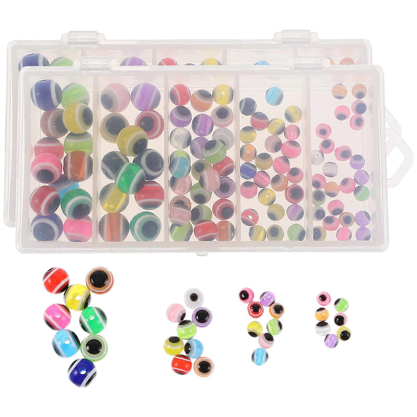100Pcs Round Resin Beads For Jewelry Making Suitable For Halloween And Parties In 0.8X0.8cm With Great Durability