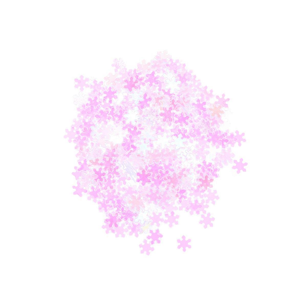 Violet Plastic Snowflake Ornaments for Christmas Tree Decoration 7500Pcs 3.94 Inches