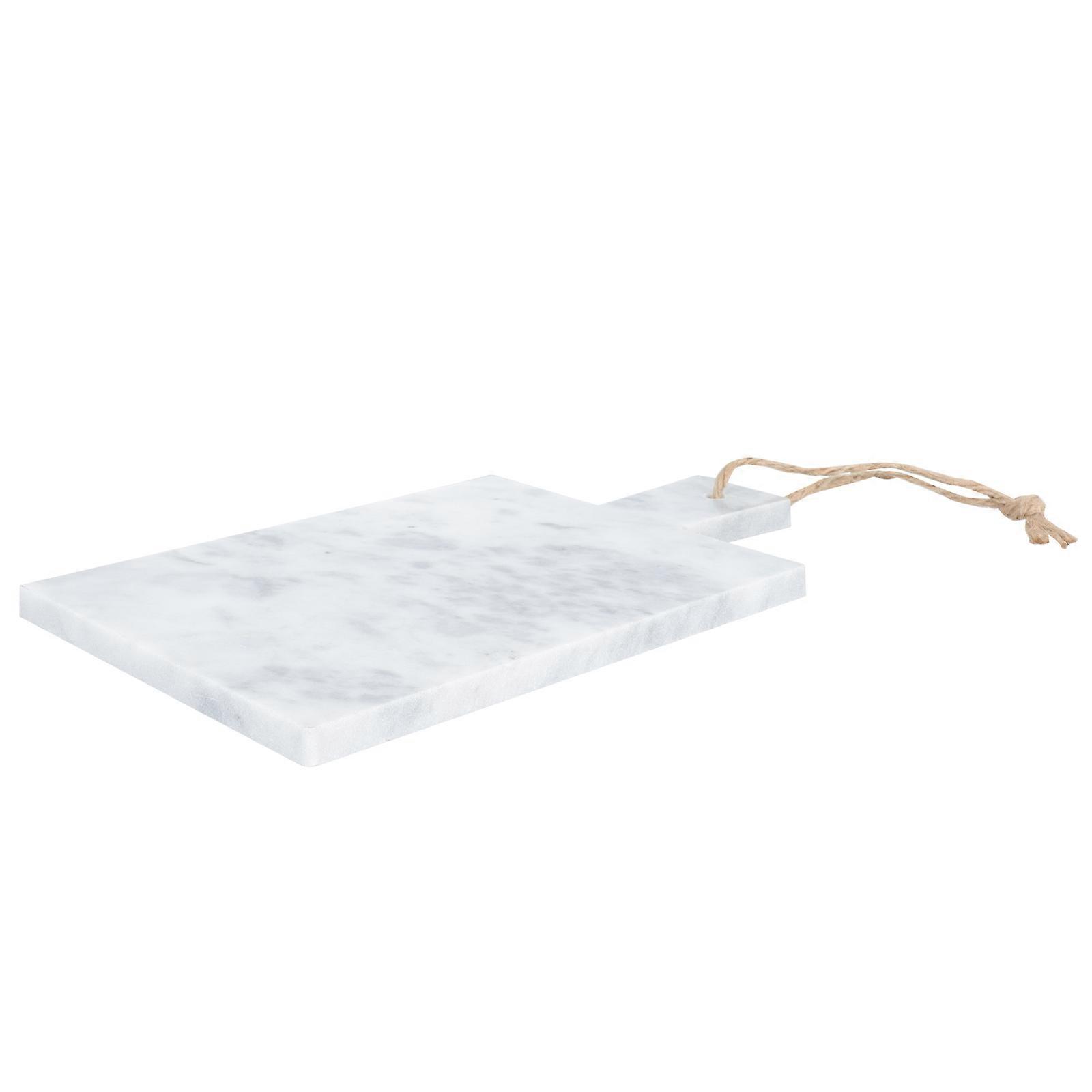 Assorted Color Marble Serving Plate With Handle Suitable For Banquet 24.5x14.5cm Biscuit Tray 1PC