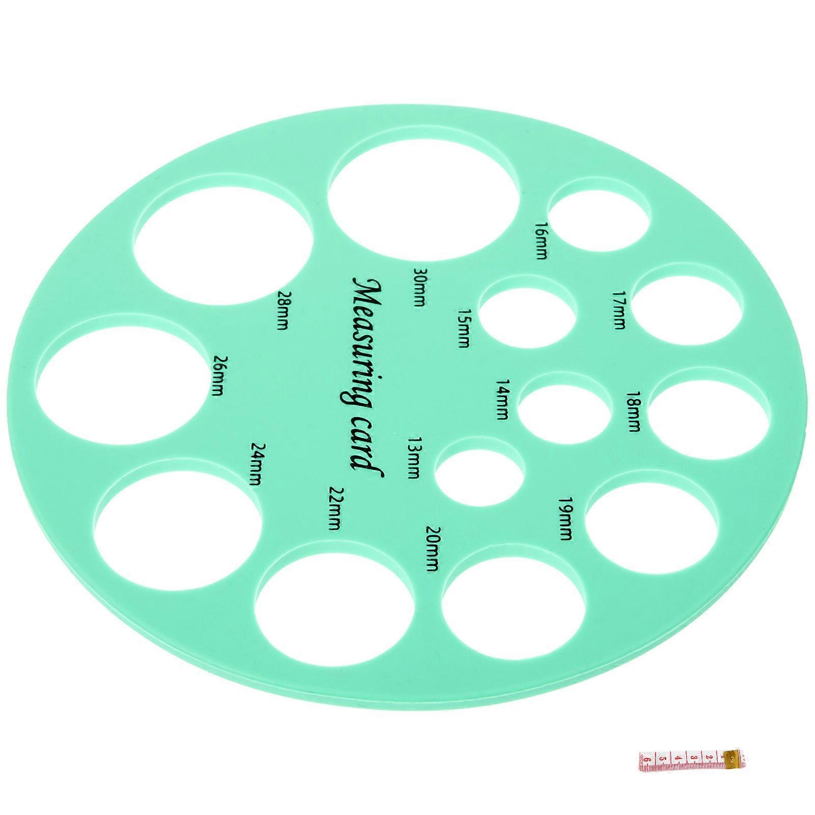 Flange Measuring Tool Nipple Measurement Card For Caregivers 4.72X4.72in Cute Appearance Design 1Set