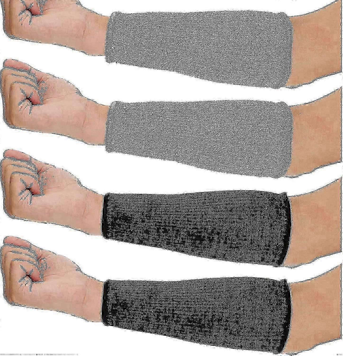 4对护臂，用于薄皮和瘀伤，割伤和烧伤 耐热护臂护套 保护前臂套 适用于女性 男性 烹饪 园艺