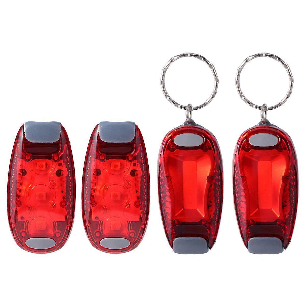 Bike Rear Light with 3 Bright LEDs for Night Safety Warning ABS Red 3 Functions Compact