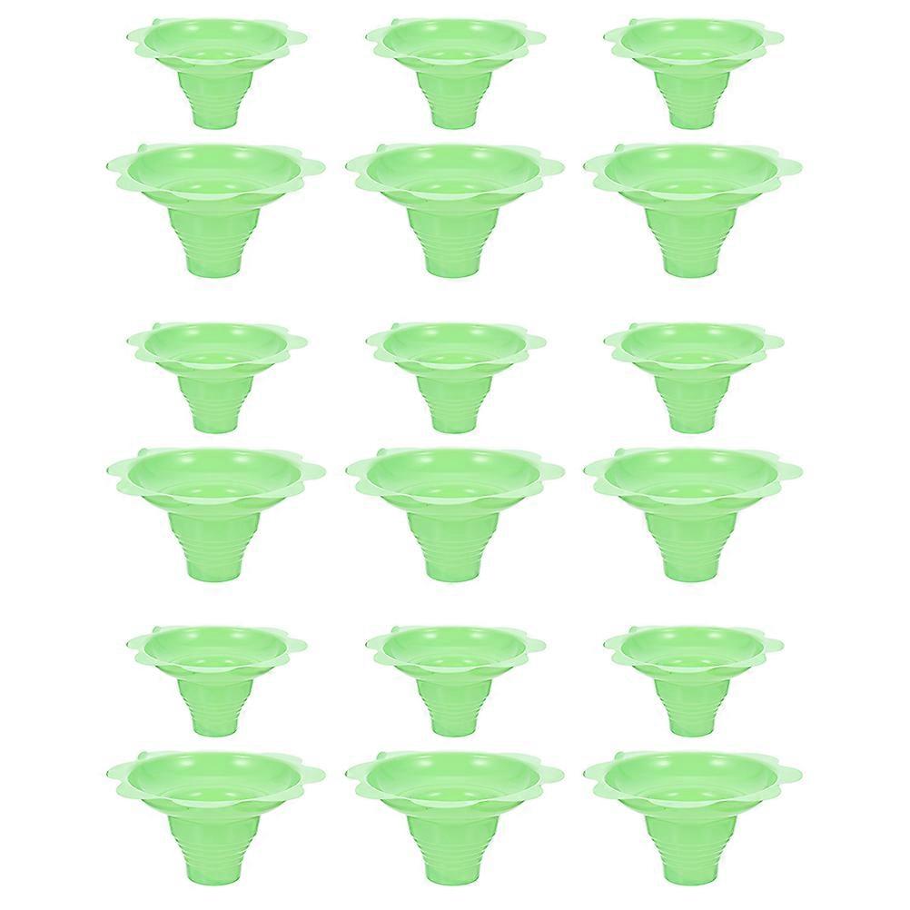 20Pcs Green Disposable Dessert Cups for Smoothies Ice Cream Pudding Perfect for Home Use