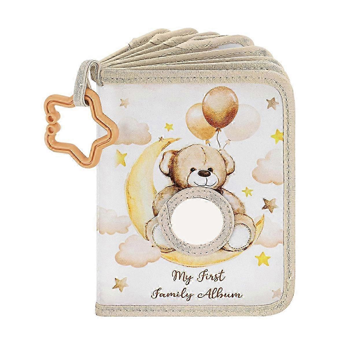 Baby Memory Book First Year Soft Photo Album for Infants 8x8 Inch