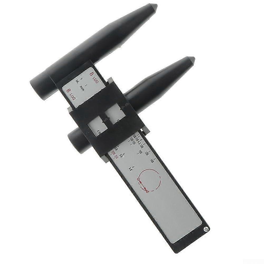 Bolt Pattern Gauge for 4, 5, 6, 8 Lug Wheels - Durable PCD Measurement Tool for Accurate Vehicle Fitment