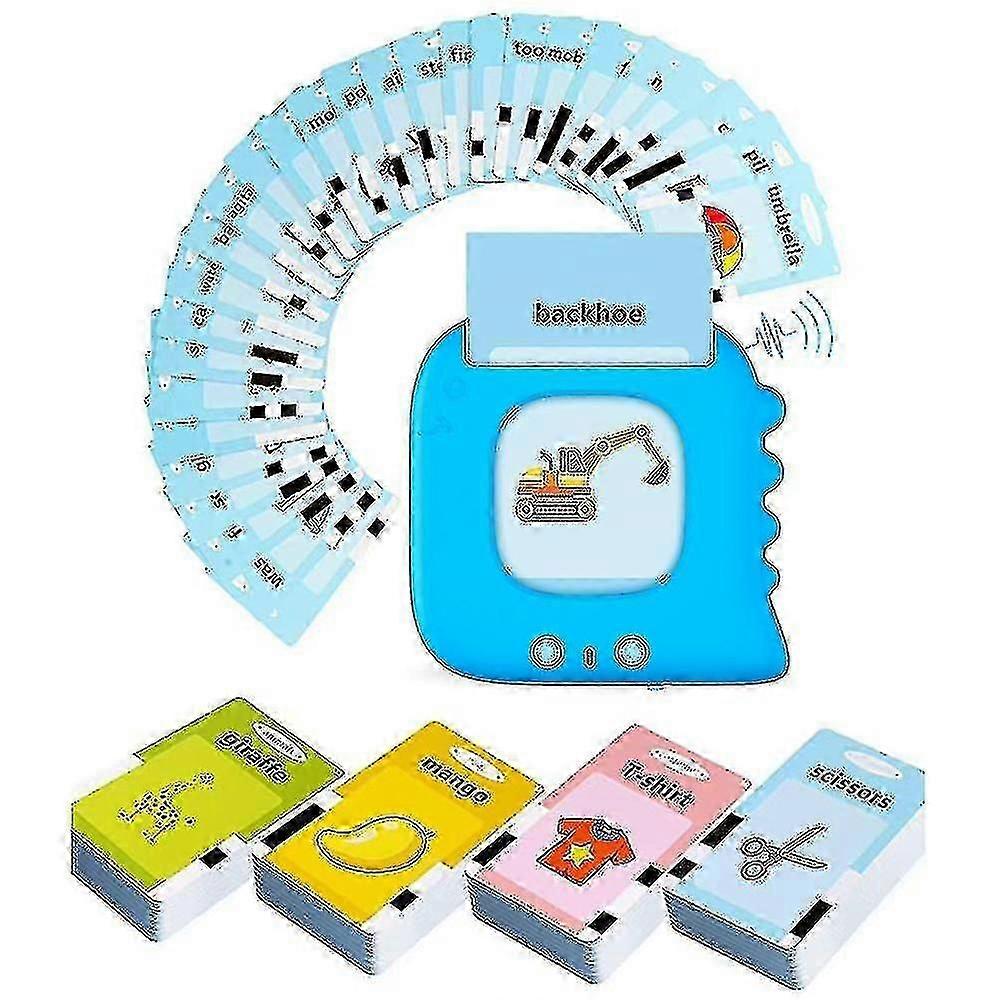 بطاقات فلاش ناطقة 224 كلمة ، 112 قطعة ألعاب تعليمية للأطفال الصغار ، علاج النطق للأطفال المصابين بالتوحد