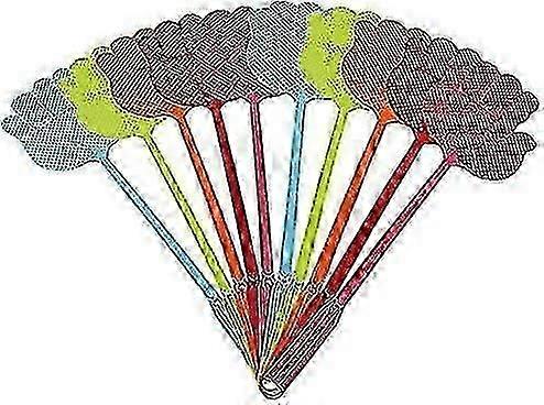 Fly Swatter Multi-colors Plastic Handle(10pcs)