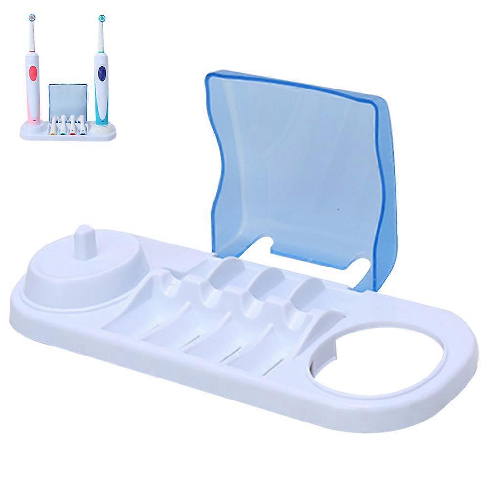 Electric toothbrush with stand and storage box, compatible with charging base