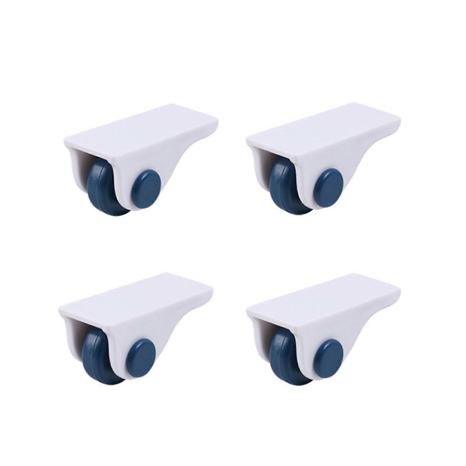 Furniture Storage Box Rollers with Self Adhesive Directional Casters for Home Use, Pink, Set of 4