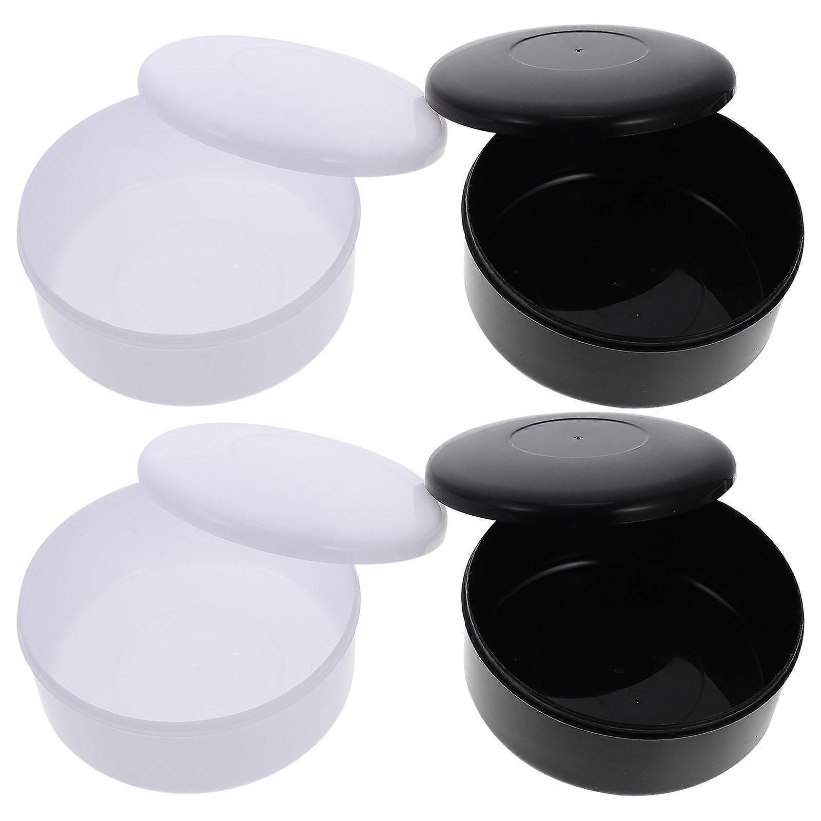 Chess Pieces Storage Pot Go Chess Game Storage Container Plastic Material White Color 4Set