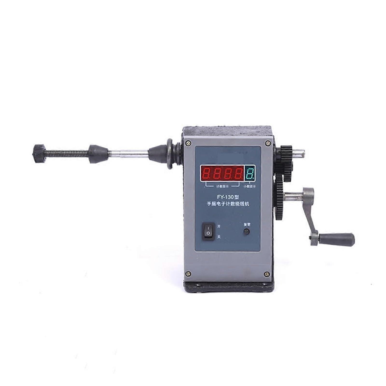 Coil Winder, Handcranked Electronic Digital Display Winding Machine, FY130 Winding Machine Small Coil Tape Transformer Precision Winding