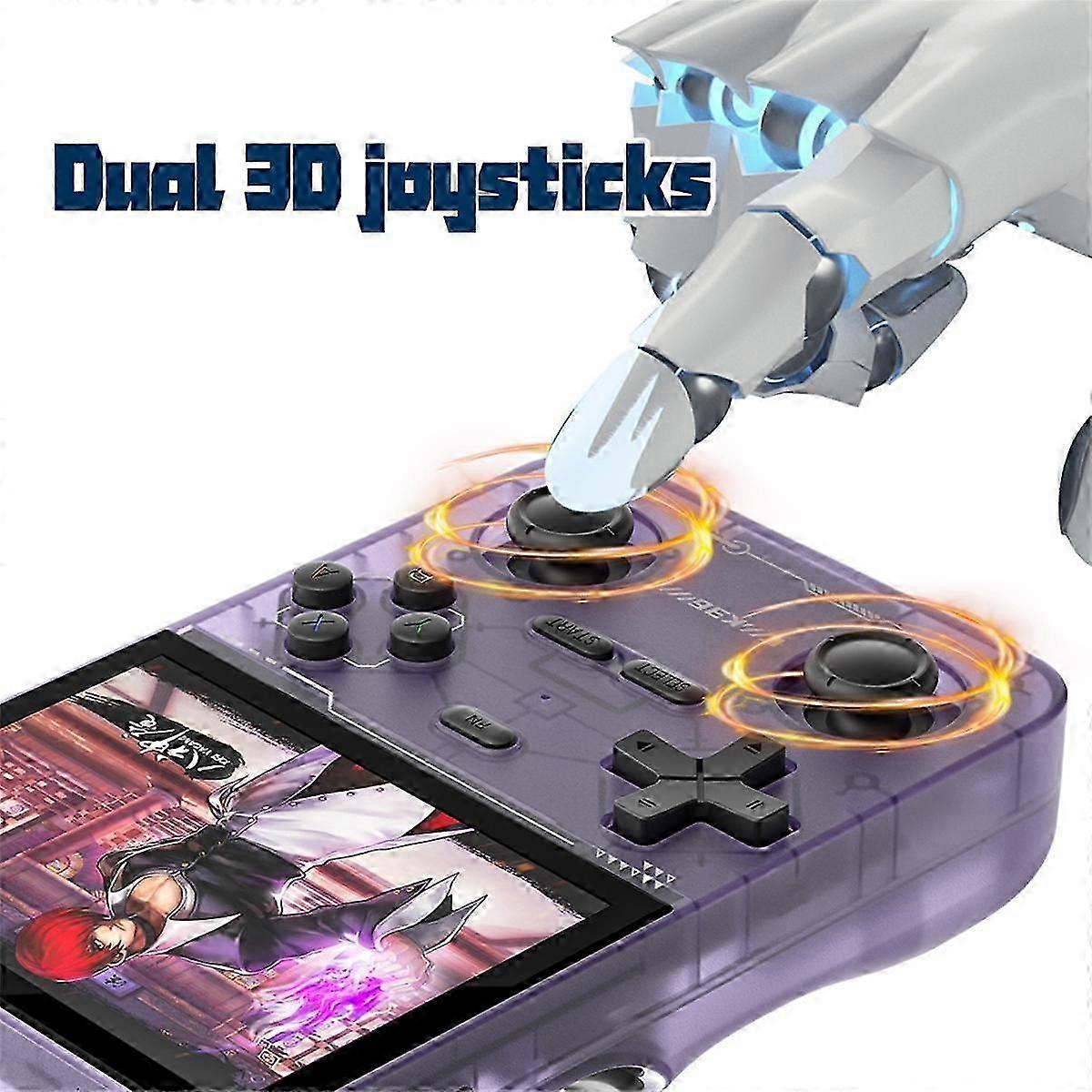 Console de jeu portable rétro avec mémoire 64G et 16 000+ jeux pour les joueurs de jeux vidéo PSP / MAME / N64. Écran de 3,5 pouces et double joystick