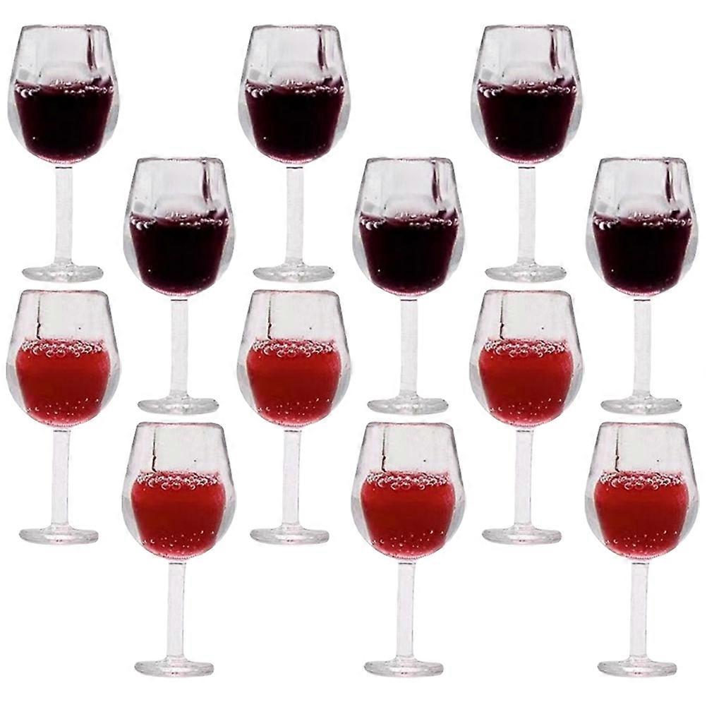 Miniature Wine Cups Resin for Decoration 24Pcs Assorted
