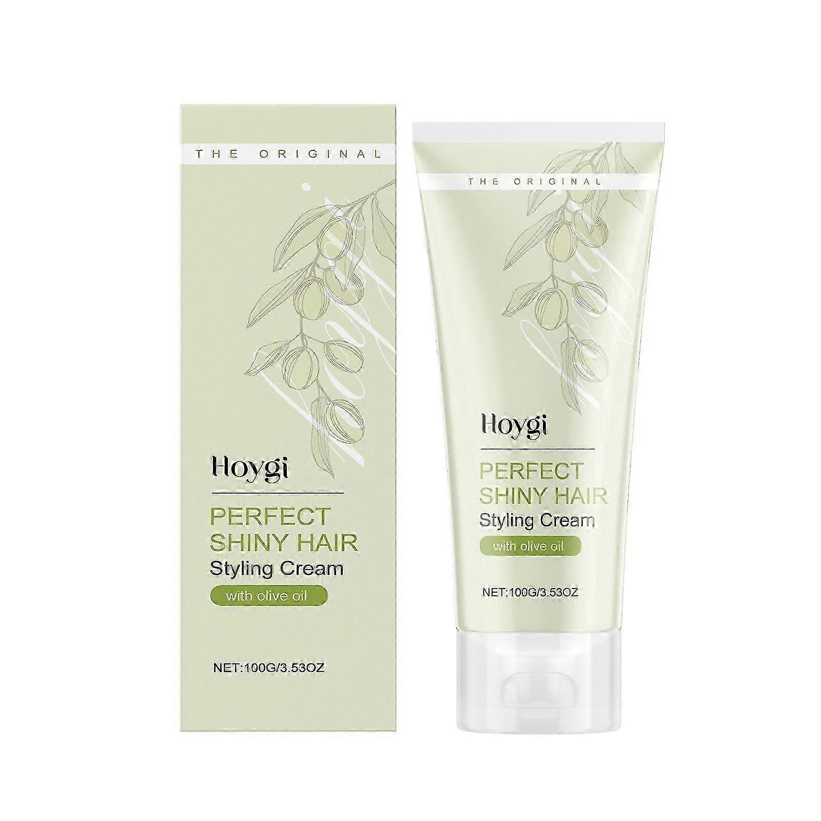 Hoygi Smooth Curl Hair Styling Cream replenishes moisture, repairs dryness and frizz, and provides natural and long-lasting styling