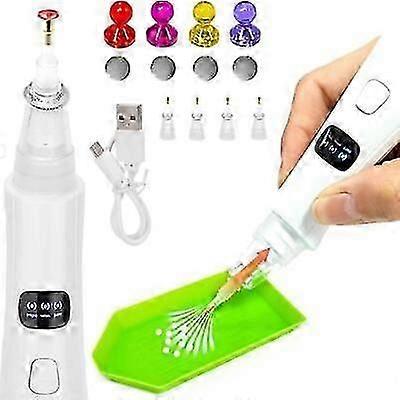 Rechargeable Diamond Art Pen with Variable Suction, Wireless Function, Vacuum Pump, Wax-Free Design
