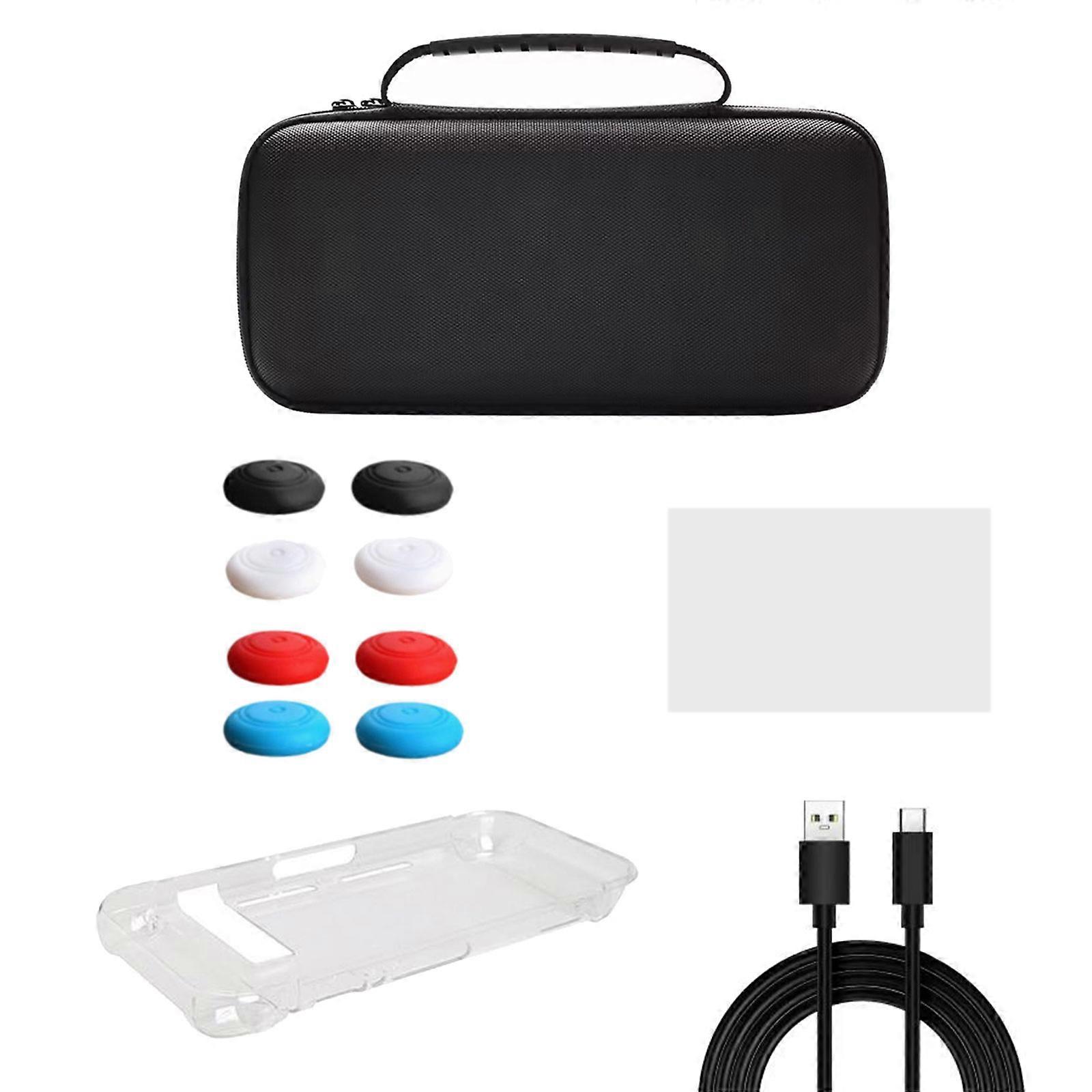 Protective Gear For NSW2 Portable Console Carrying Case Antislip Handle Covers Scratch Resistant Film Thumbstick Guards Multicolor
