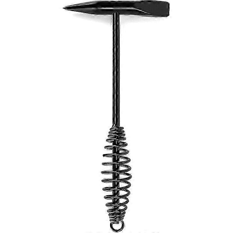 Welding Picking Hammer, Two Head Hammer with Spiral Spring Handle, Weld Cleaning and Ice Crushing -