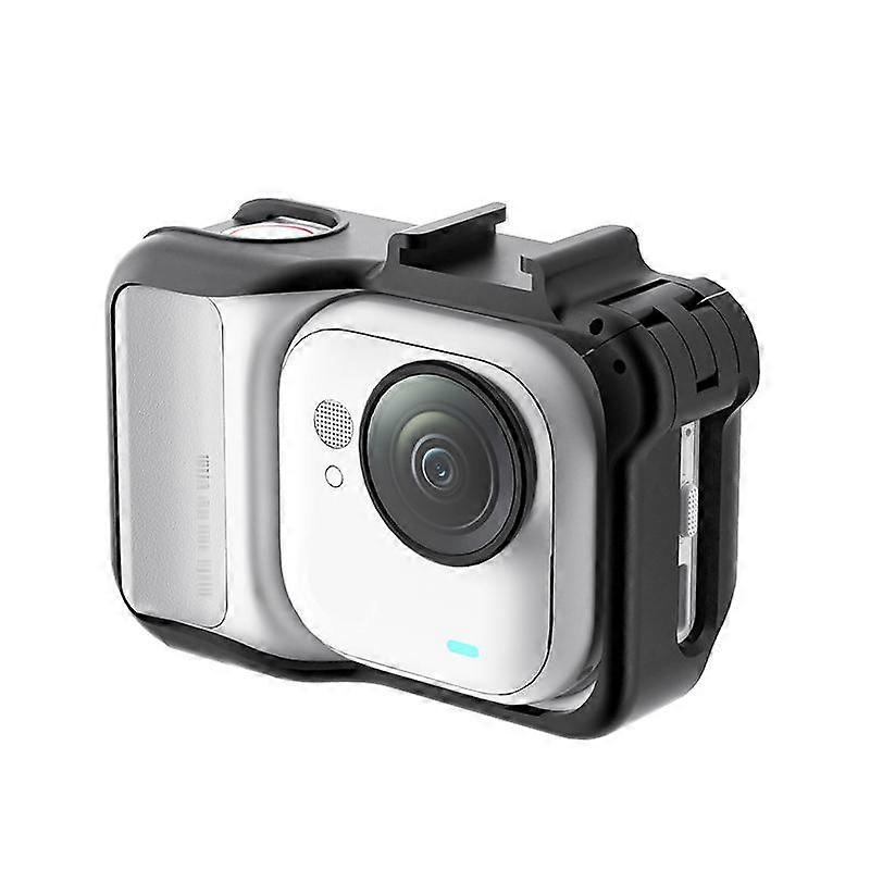 For Insta360 GO Ultra Camera PC Expanded Cage With Cold Shoe Protective Frame Compatible With Magnetic Quick-release Adapter