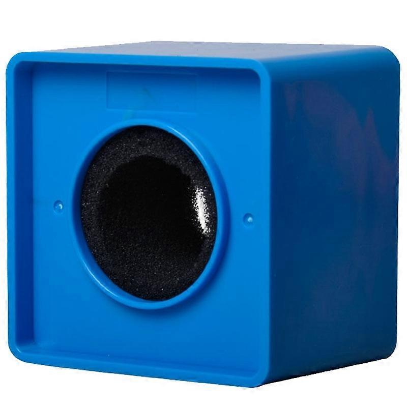 Microphone Logo Flag Station Square Blue