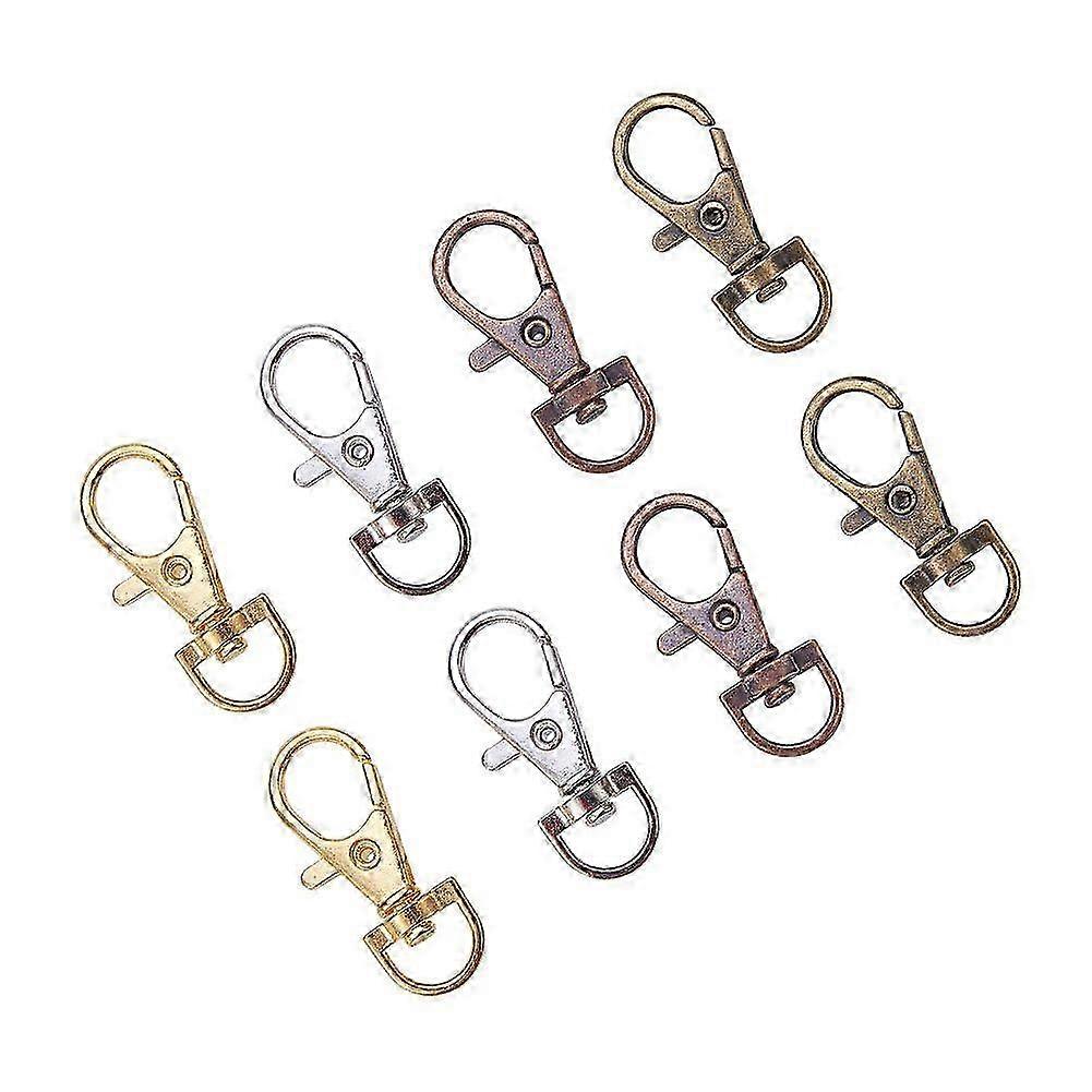 100 Pcs Alloy Swivel Lobster Claw Clasps Lanyard Clips Swivel Snap ...