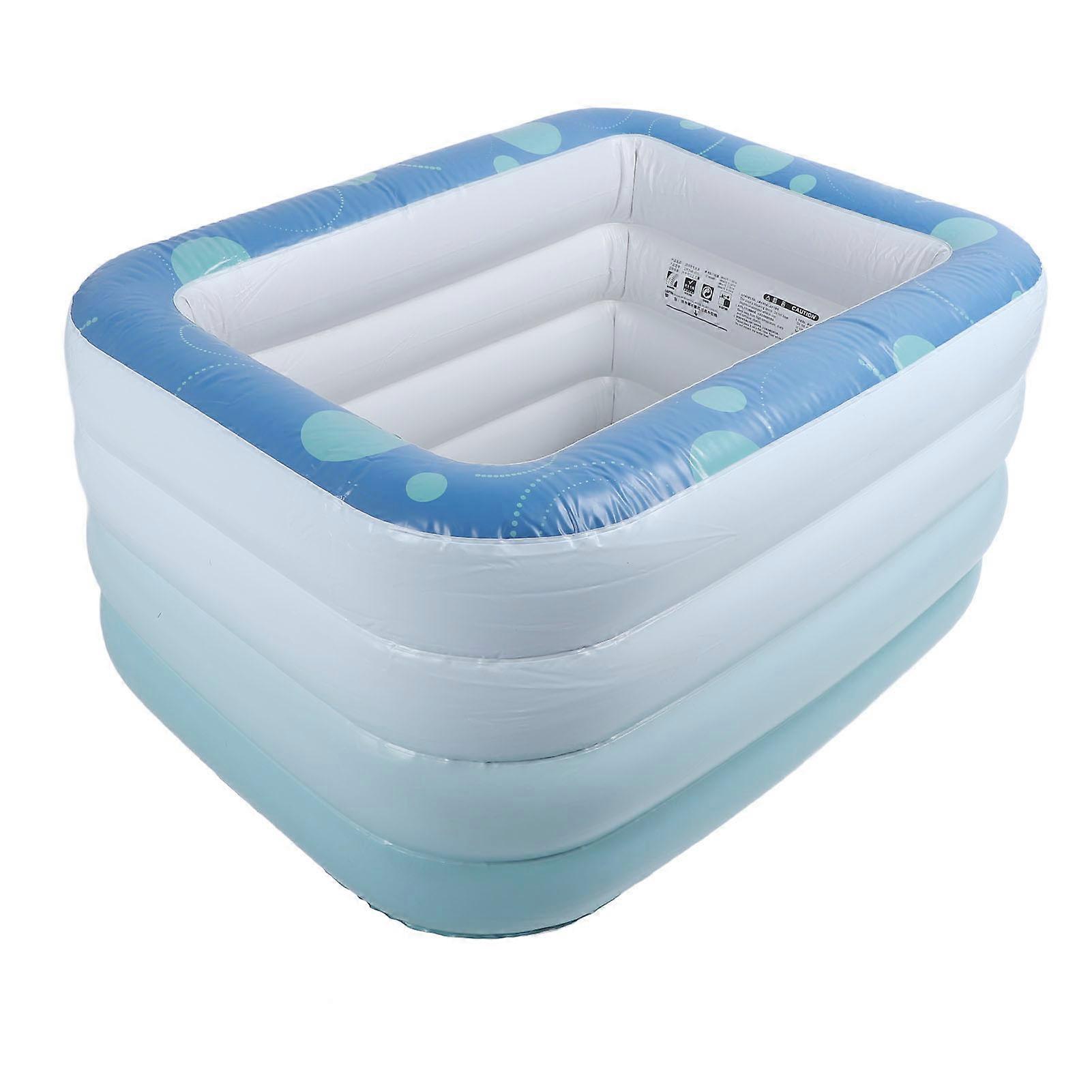 Inflatable PVC Swimming Pool 1.2m Foldable Portable 4 Layers