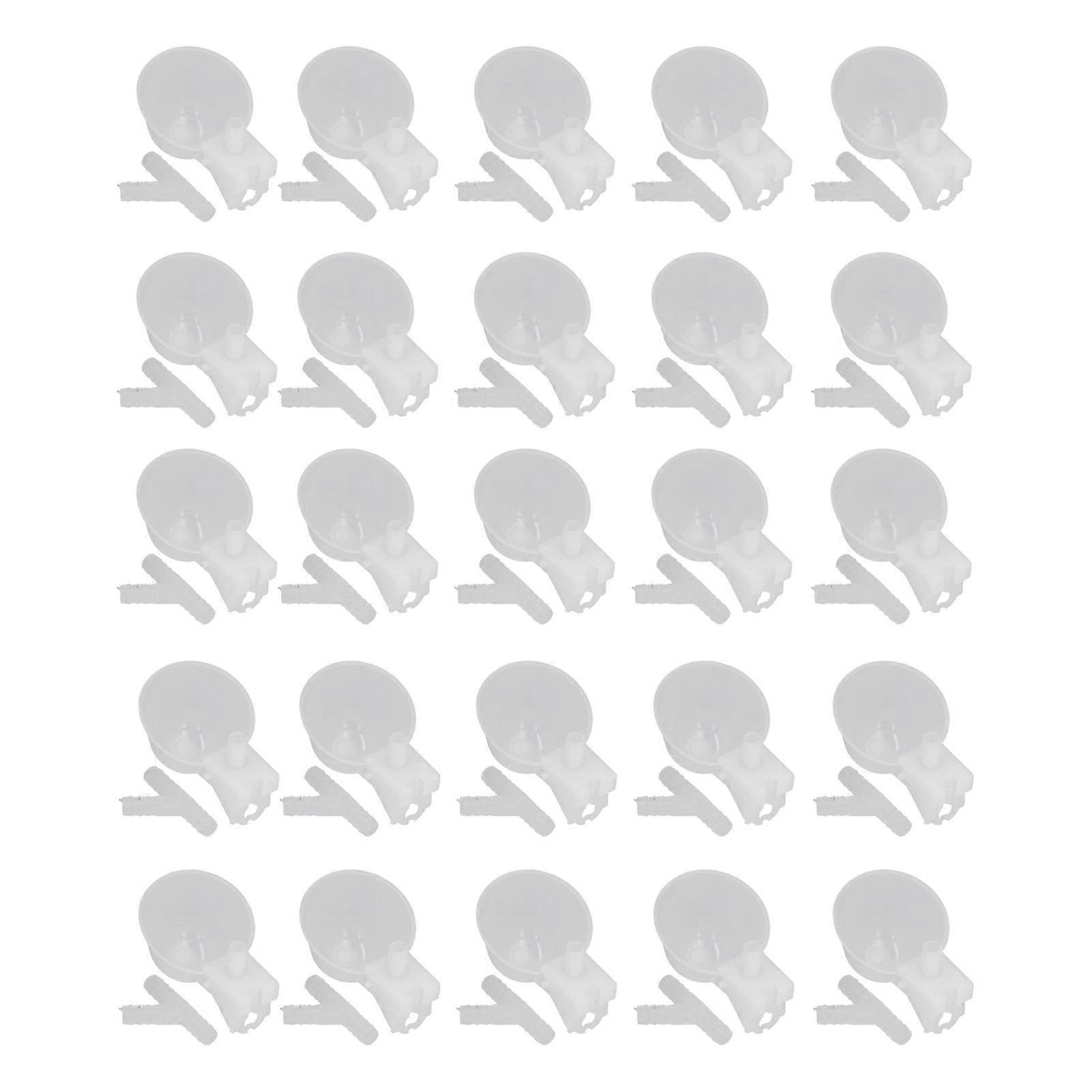 25 Set Hanging Chicken Waterer Automatic Drinking Bowl Cup Poultry Drinking Machine