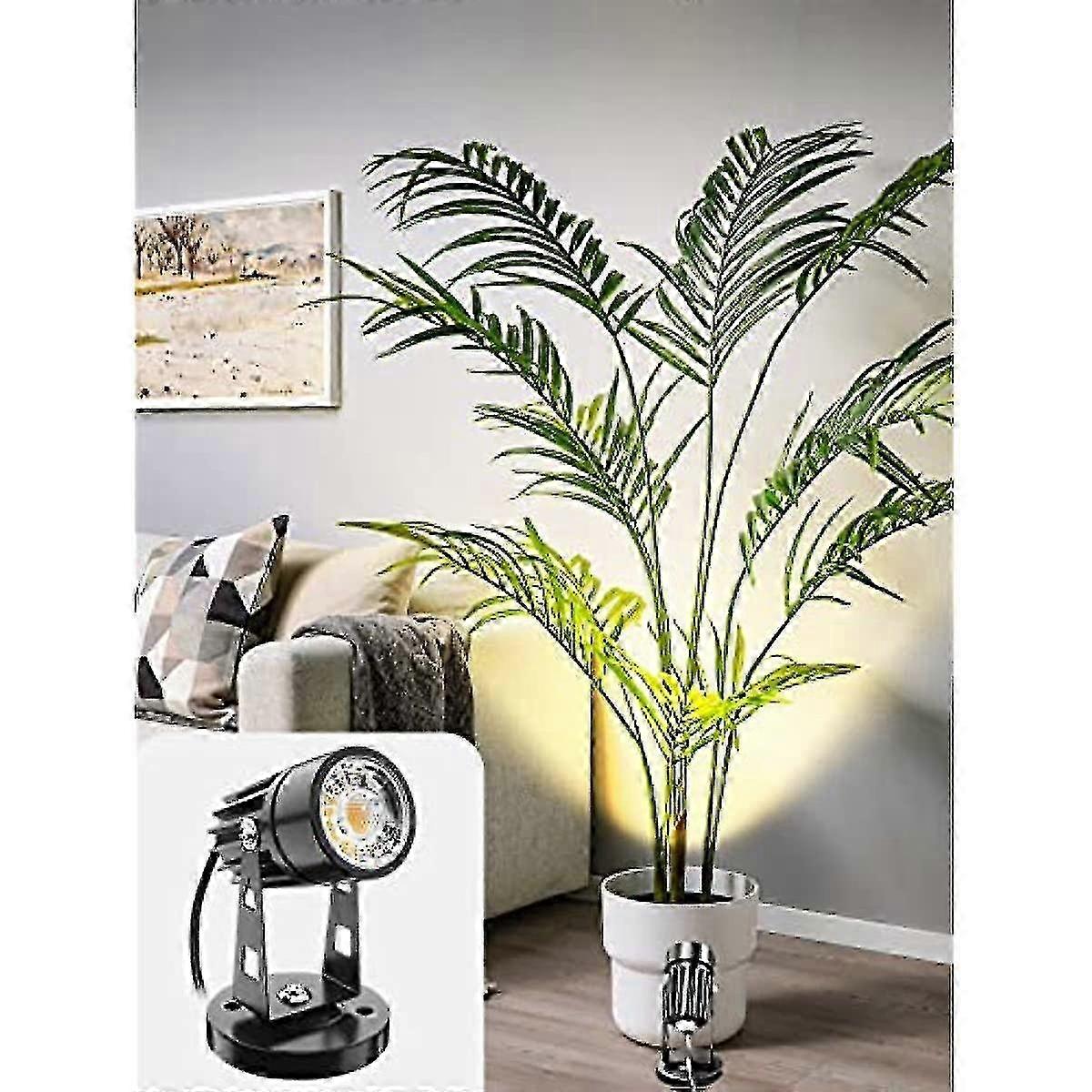 Landscape up light for plants with adjustable temperature