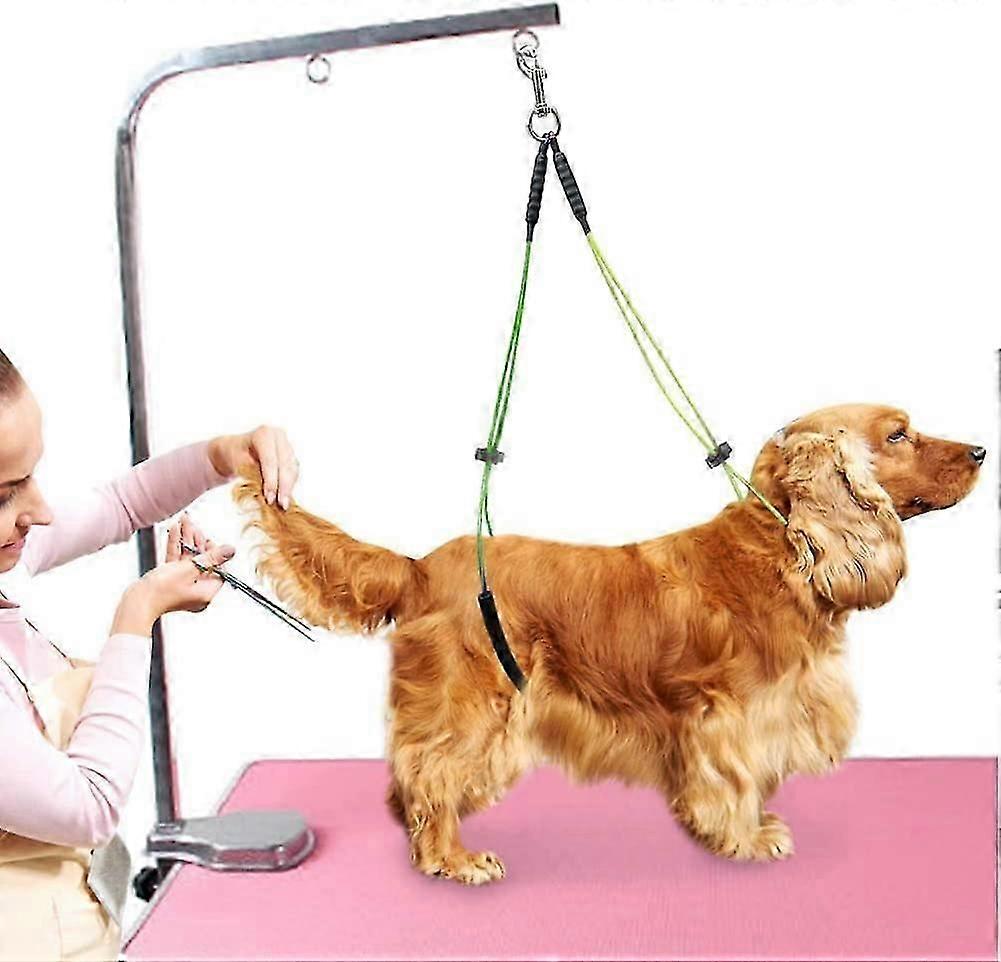 Pet Grooming Leash Table Harness Rope Adjustable Neck and Haunch Holder for Small Medium Dog Puppy Loop Clamp Type Grooming Arm Not Included (Yellow+