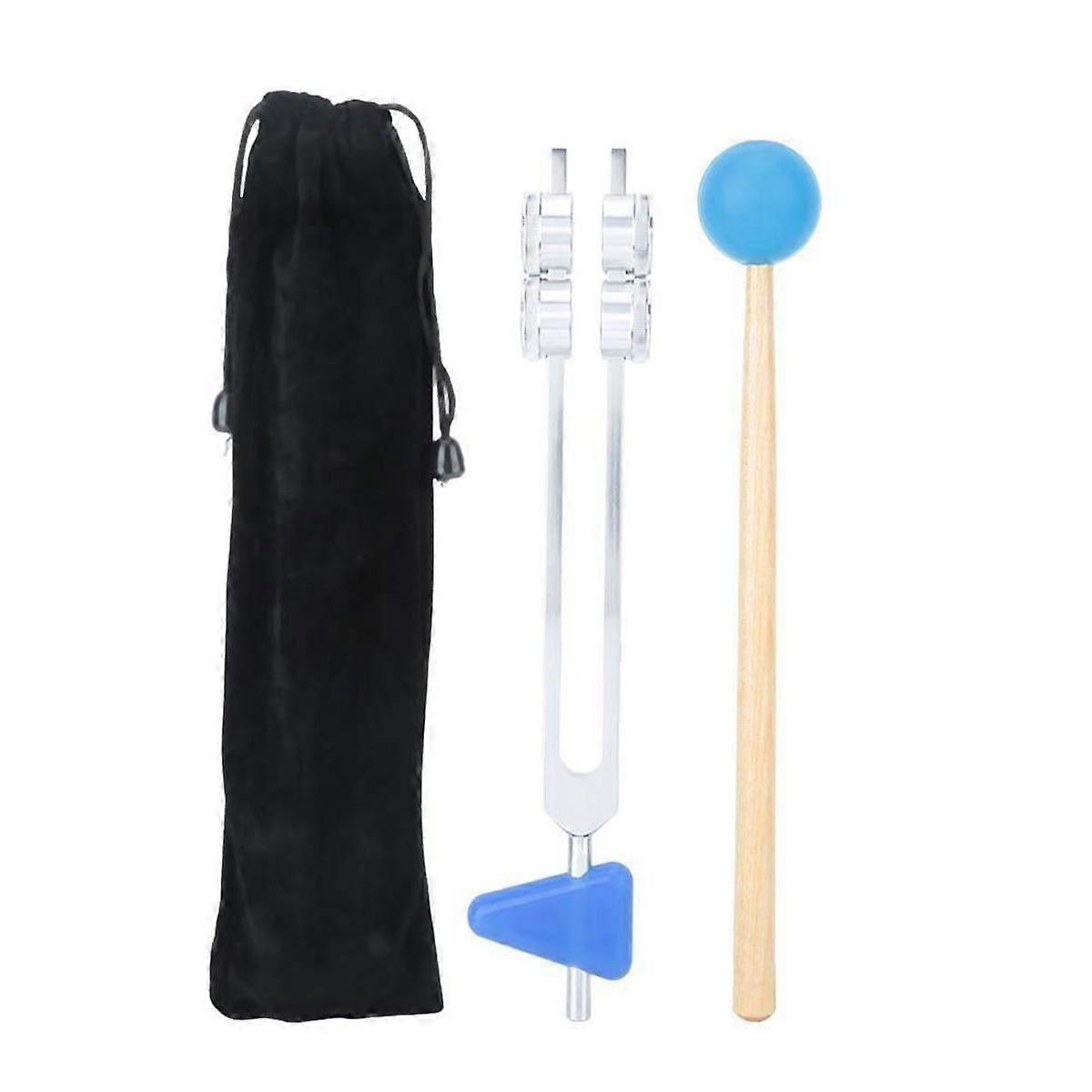 Tuning Fork Set, 64Hz Low Frequency Aluminum Alloy Tuning Fork with Hammer Diagnostic Health Care T