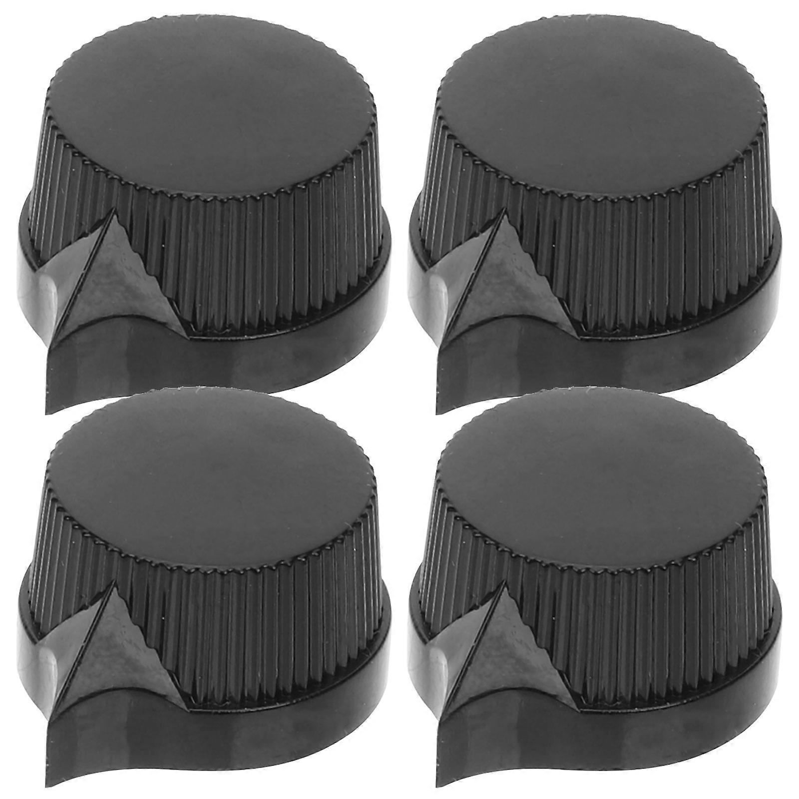 Black ABS Volume Control Knob for Guitar Use with Premium Quality and Easy Installation 4pcs