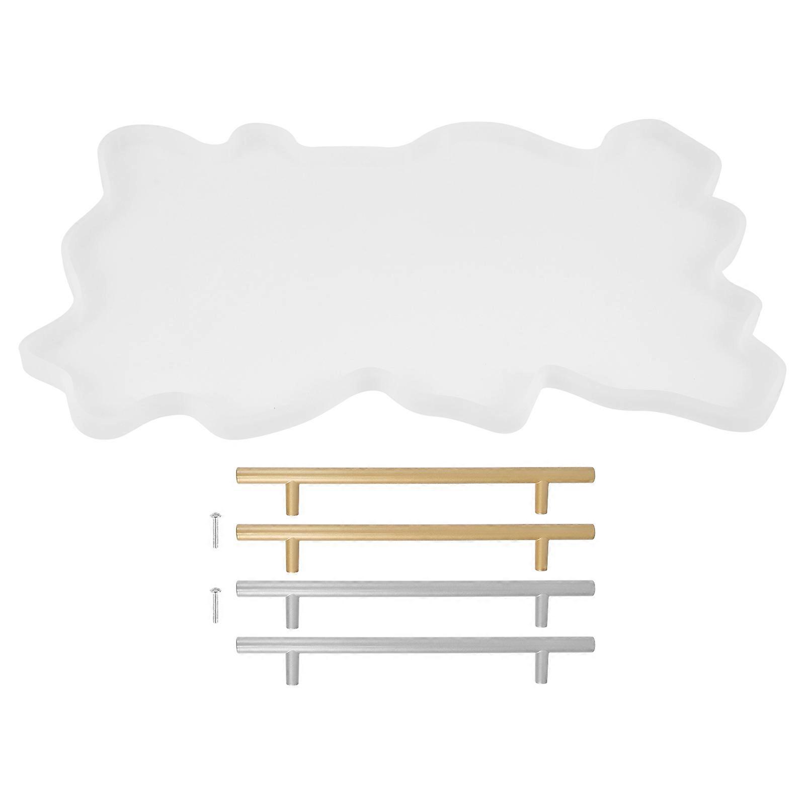 Tray Making Mold Silicone Mold for Craft DIY 1Set Assorted Color Flexible Material