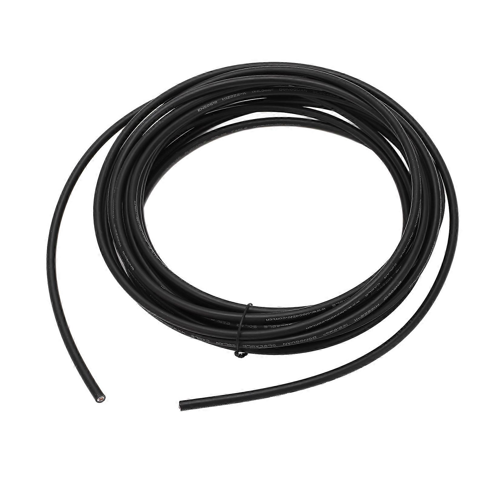 Solar Panel Wire XLPE Copper Tinned 10mm² 50m Black Cable