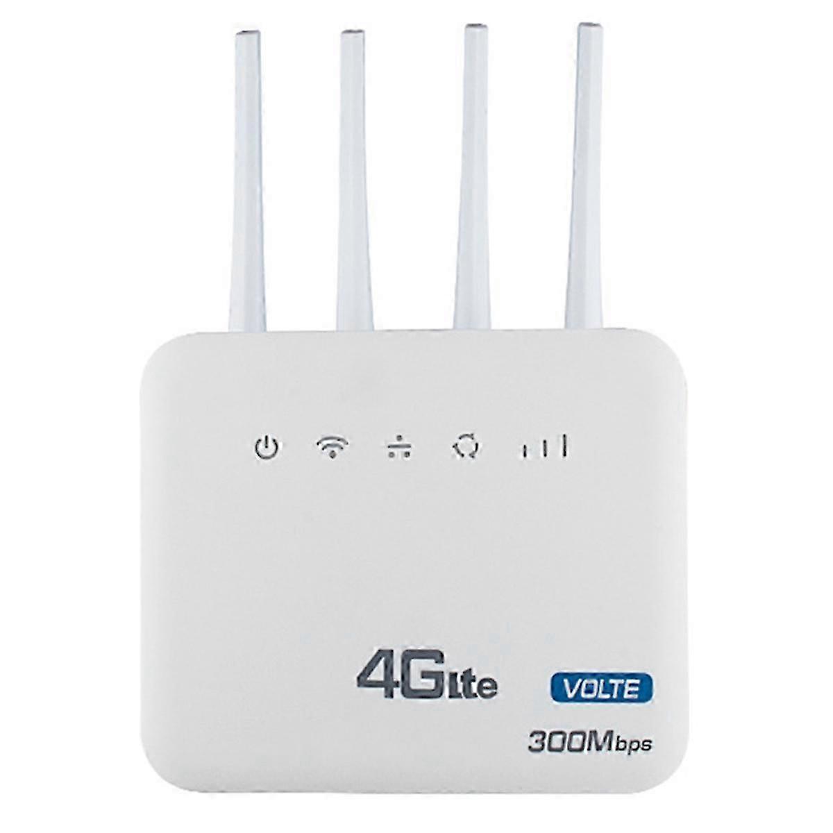 4G LTE WiFi Router WiFi 6 Modem 300Mbps 2.4 G with Wired Telephone Interface SIM Card Slot for Eu A