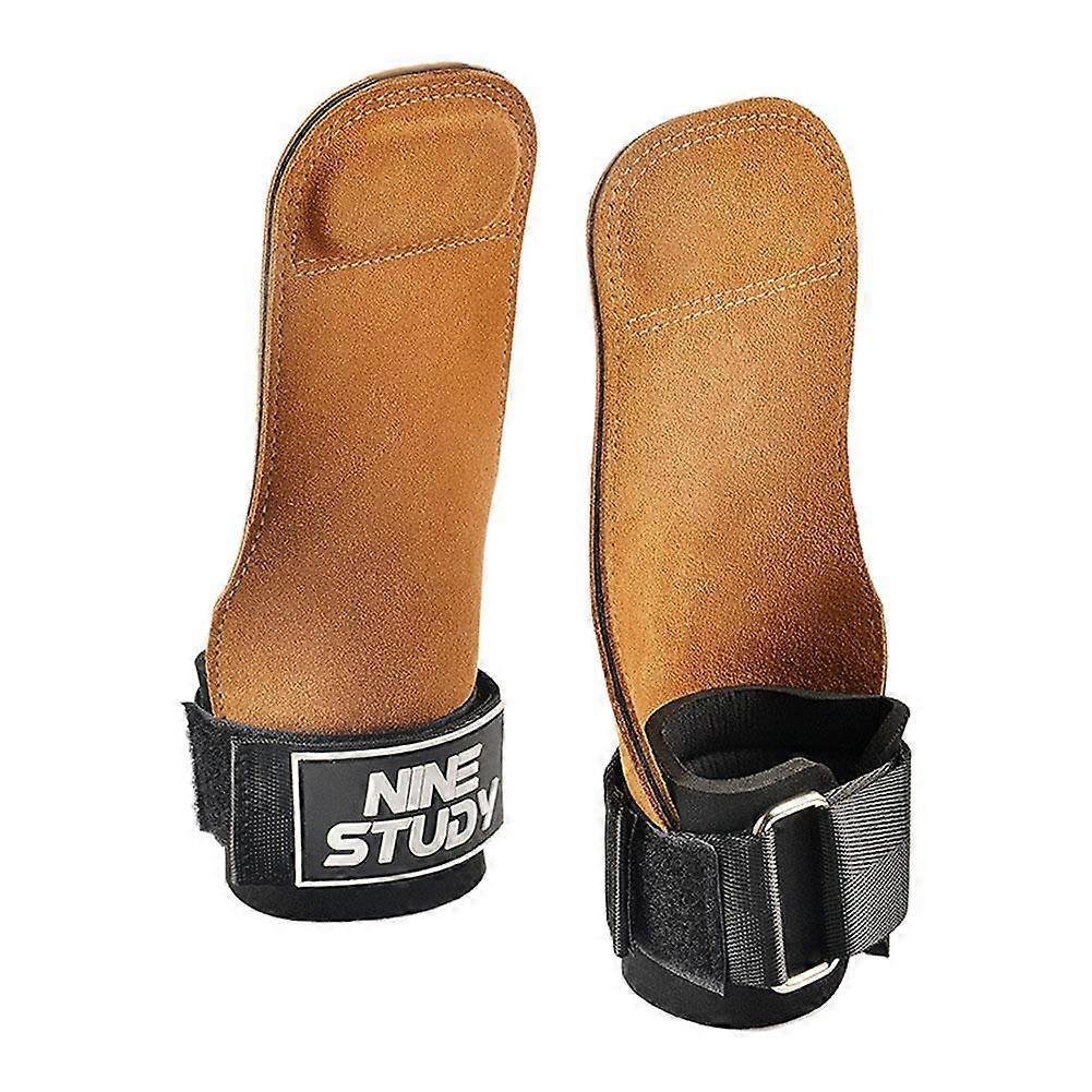 Γάντια γυμναστικής Three Fingers Cowhide Weightlifting Workout Hand Palm Protector