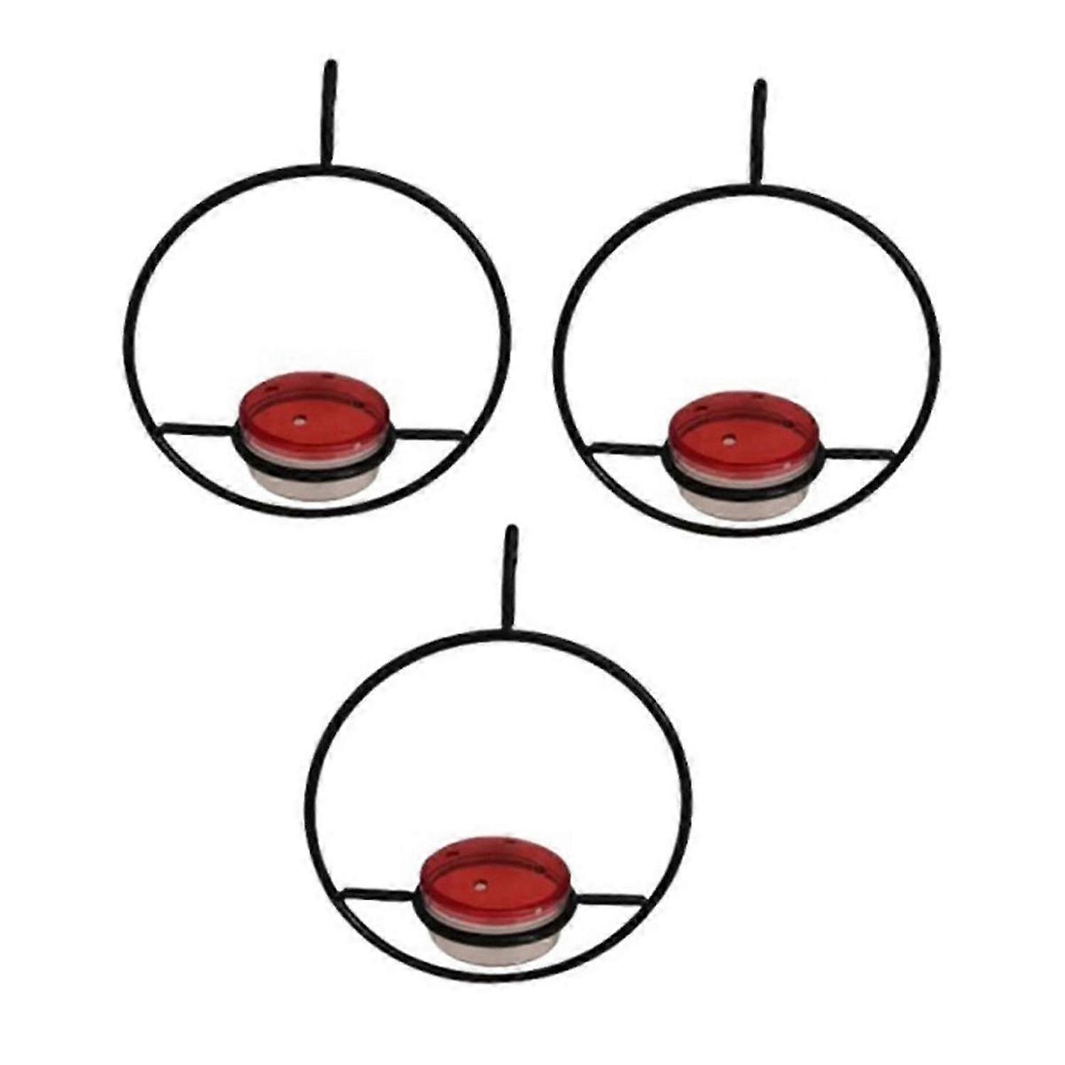 Hummingbird Feeder, Beautiful Hanging Bird Feeder with Circular Metal Frame & Metal Bottle. Hummingbird Feeder