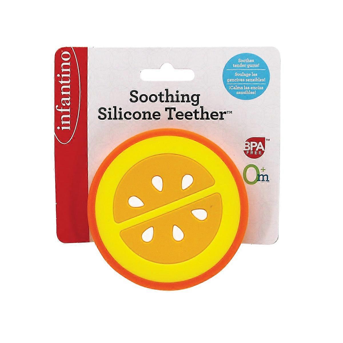 Infantino Soothing Silicone Teether, Orange
