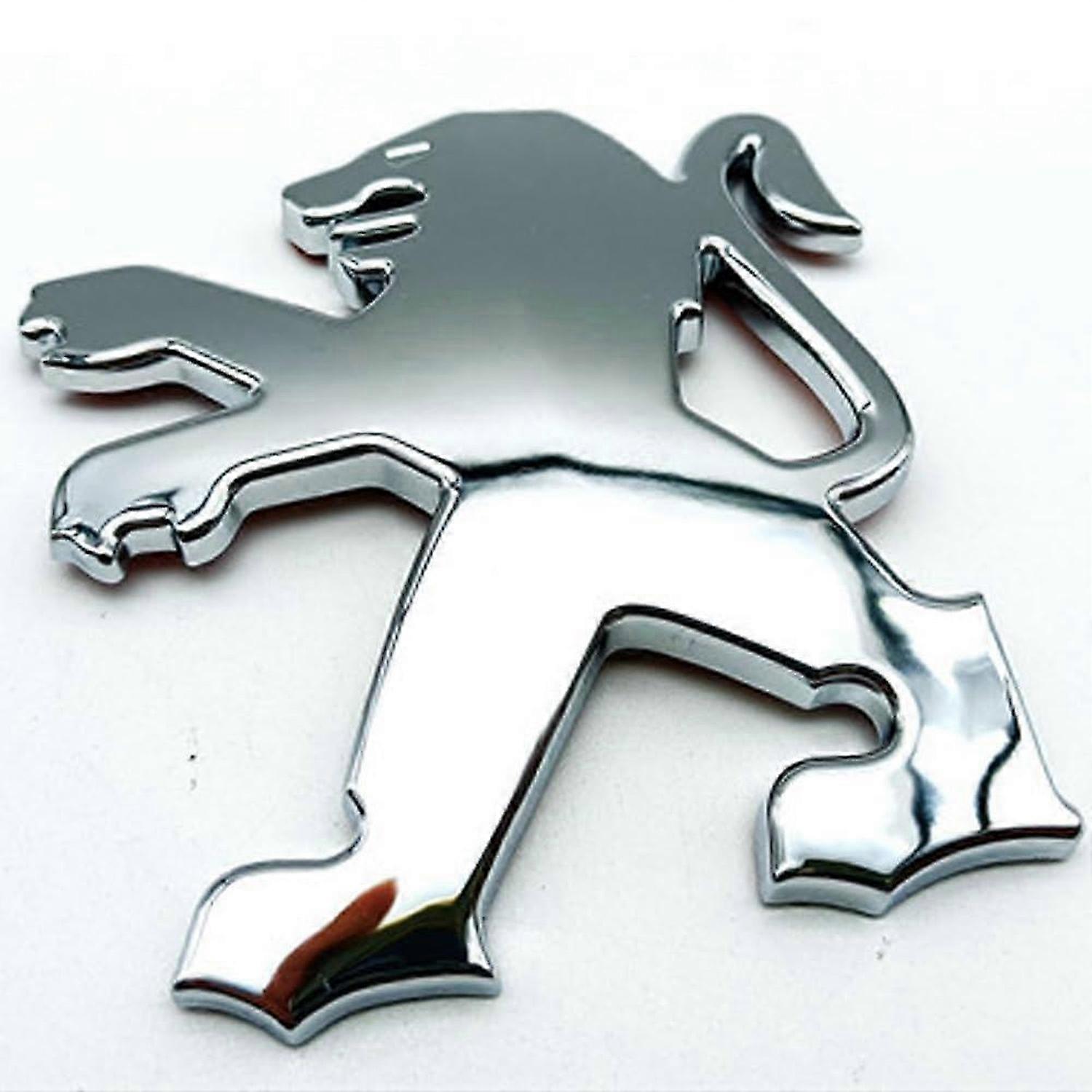 Car Emblem for Peugeot Traveller Standard, Emblem Sticker for Bonnet Front and Rear and Boot Badge 3D Sticker, Silver2 normal Silver 2
