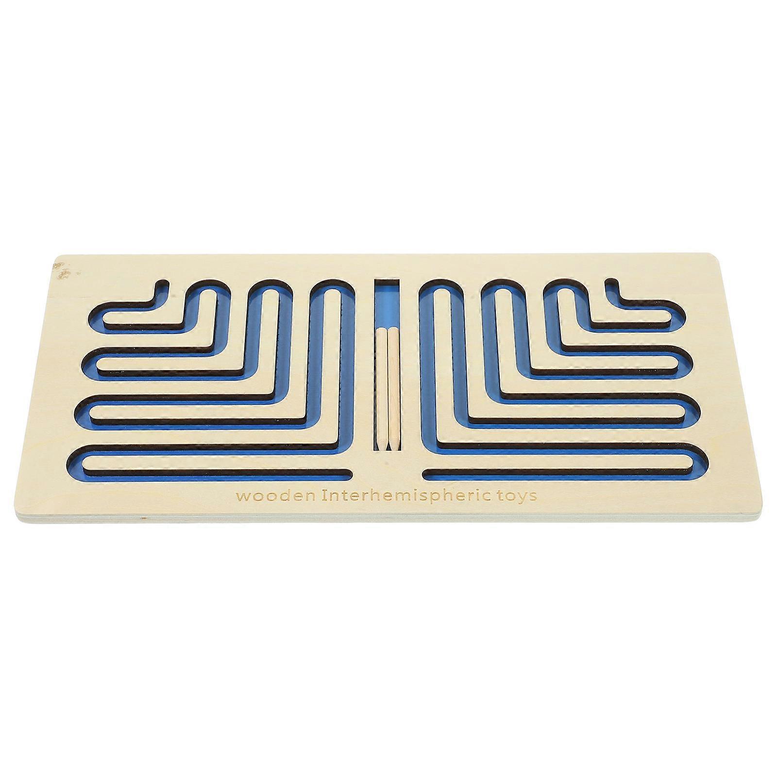 Kids Toy Wooden Interhemispheric Game for Brain Skill Building 4Sets