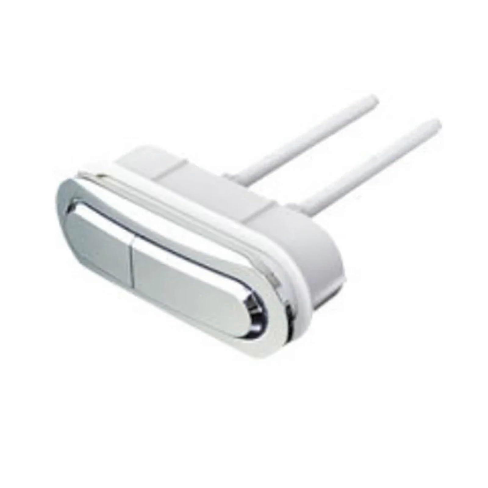 Dual Flush Toilet Tank Push Button 110X40mm, Replacement Button For DualFlush Systems, Bathroom Hardware Accessories