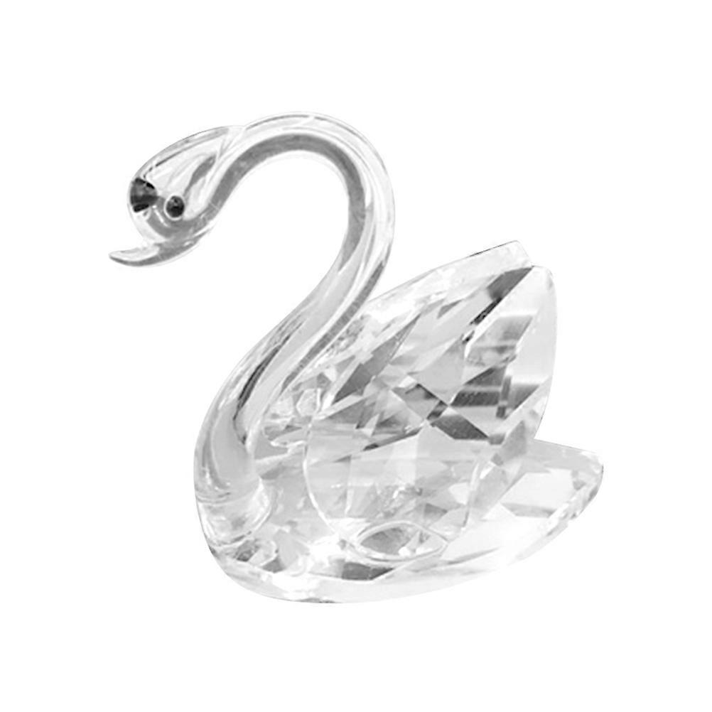 Creative Crystal Swan Ornament Elegant Home Ornament