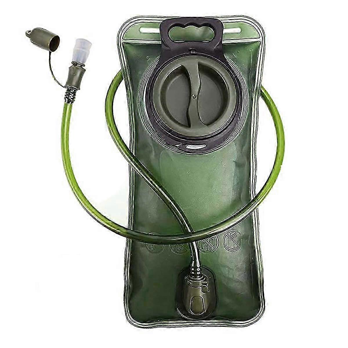 2L Green EVA Hydration Reservoir with Wide Mouth Design Temperature Resistant Compatible with Most Hydration Packs