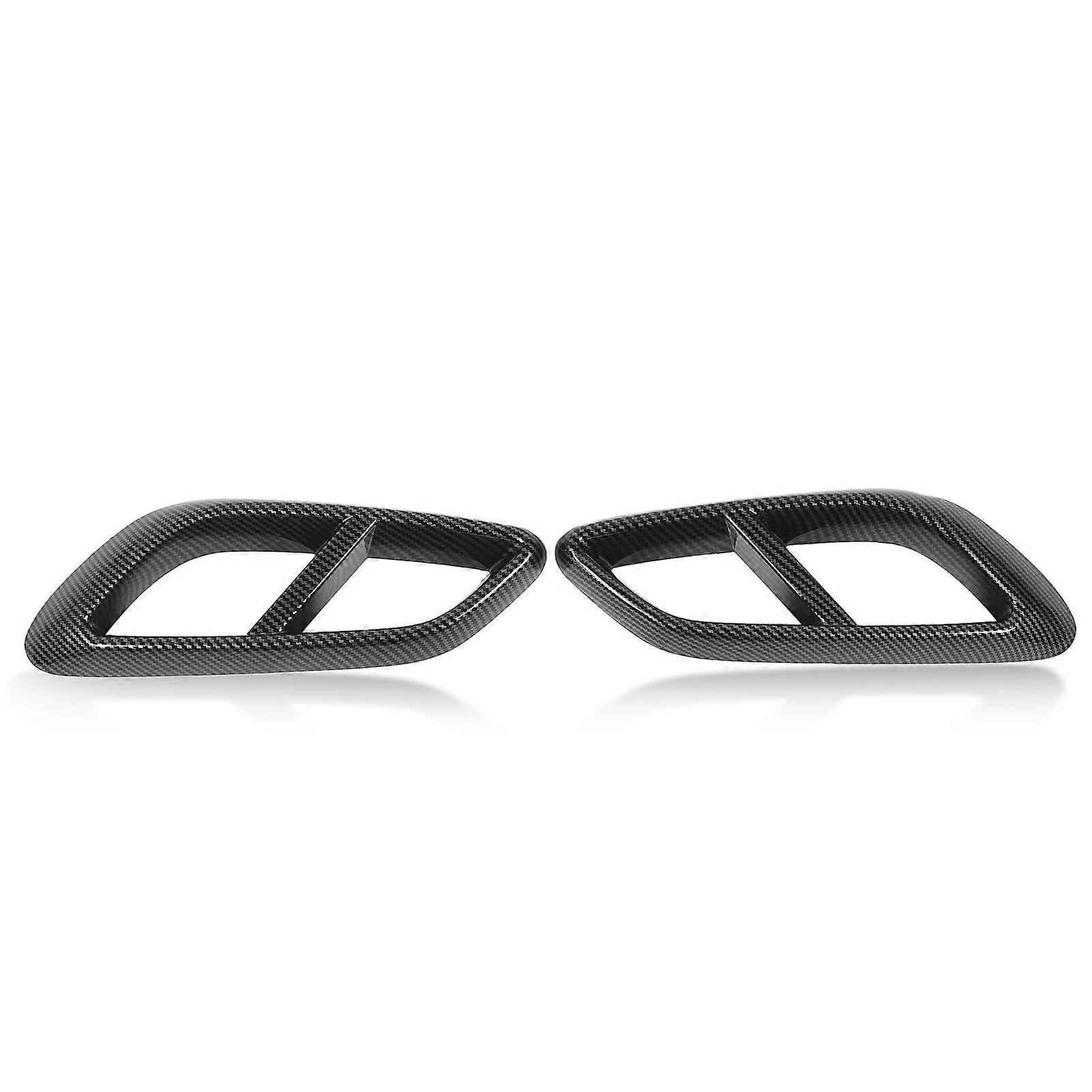 1 Pair Car Exterior Exhaust Pipe Mufflers Output Tip Pipe Cover Trim Left Right Replacement for Benz CLEClass Coupe C236 AMGLine Carbon Fiber Style