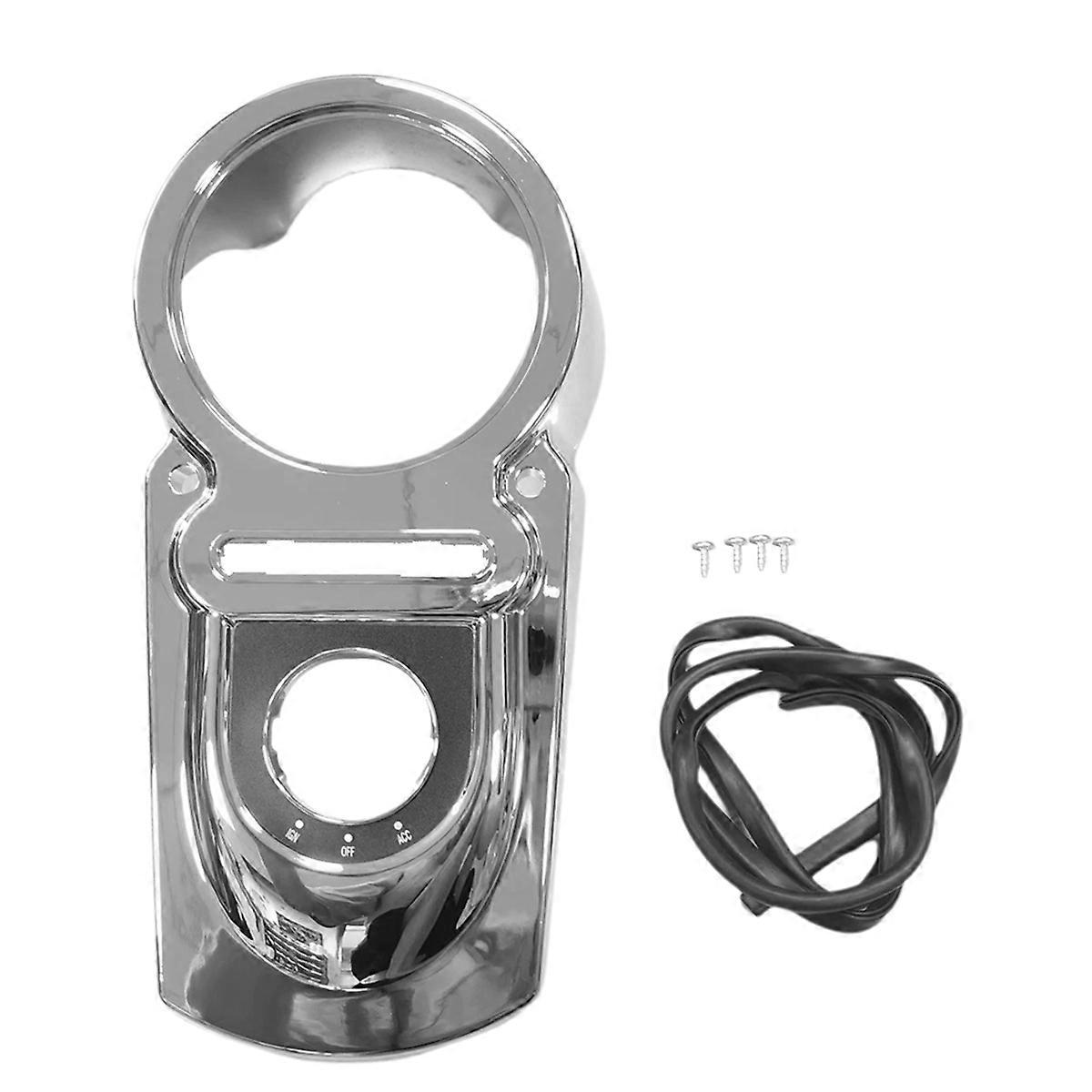 Motorcycle Chrome Tank Dash Console Cover for