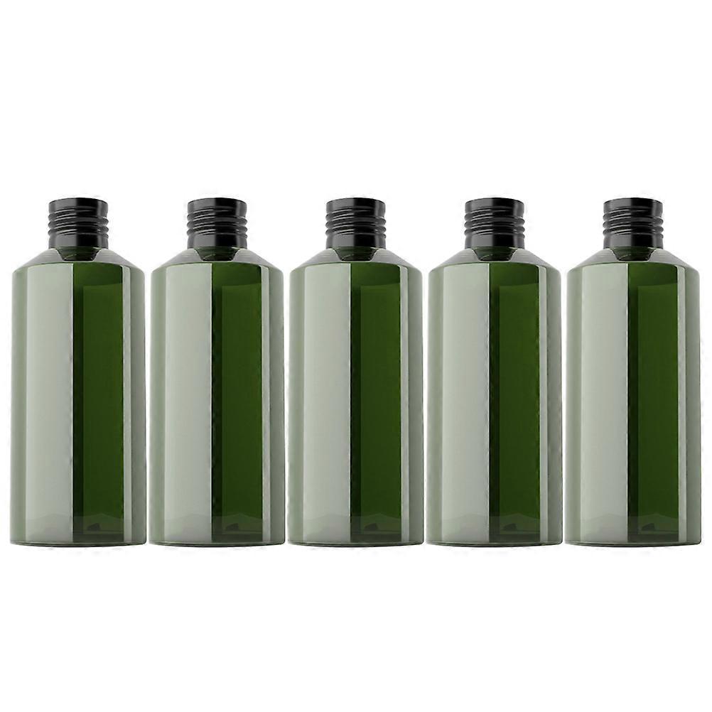 Plastic Bottles for Travel Portable Cosmetic Bottle for Travel Daily Use Olive Green Leakproof 5Pcs