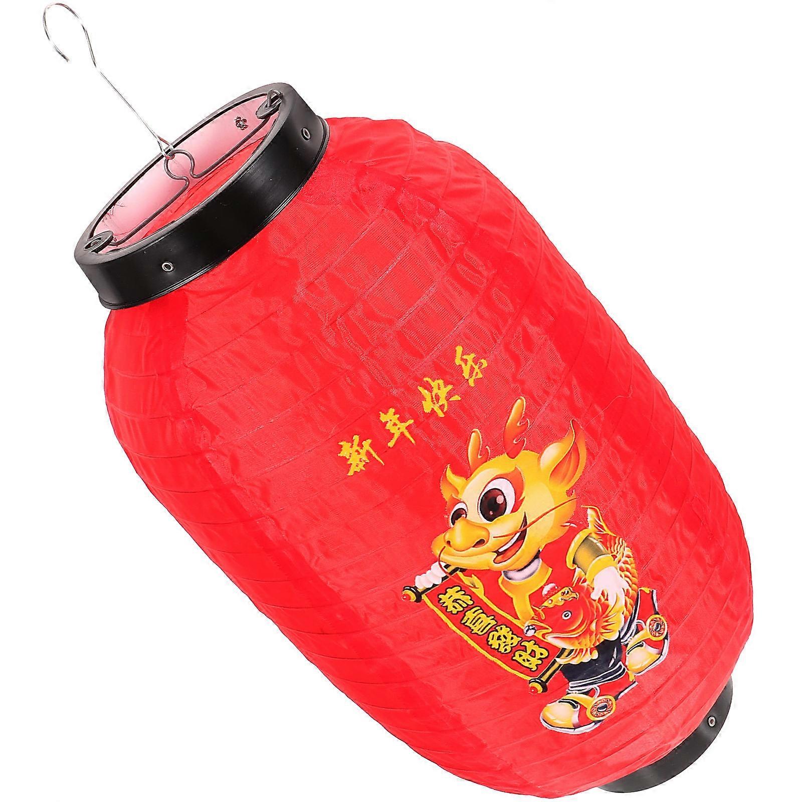 Chinese Style Hanging Pendants Fabric Lantern Decor for Front Door Decoration